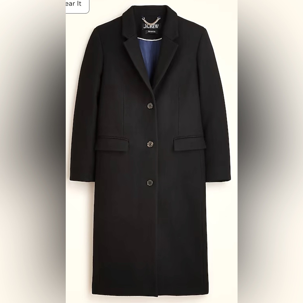 J.CREW Topcoat in Italian Wool and Cashmere